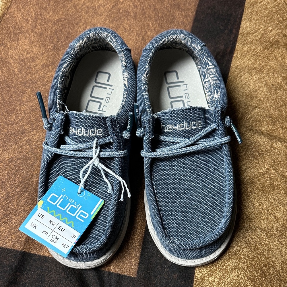 Hey Dude Kids denim shoes